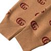 Previous Season Double G Jacquard Wool V-neck Jumper 645292-XKBPF-8011