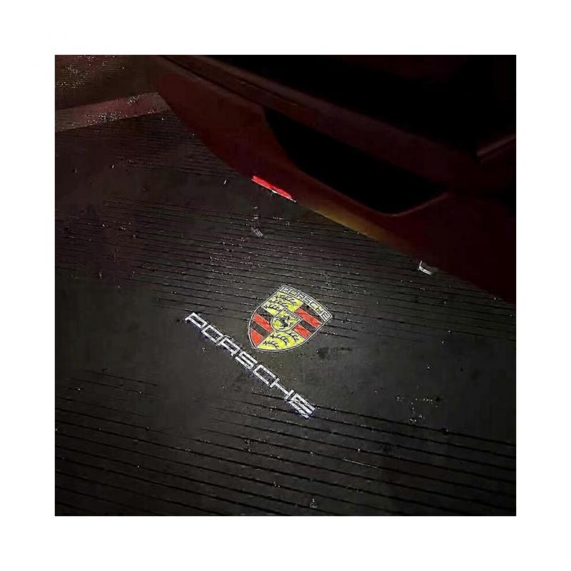 For Porsche Cayman Boxster Cayenne Macan 991 718 Led Logo Projector Hd