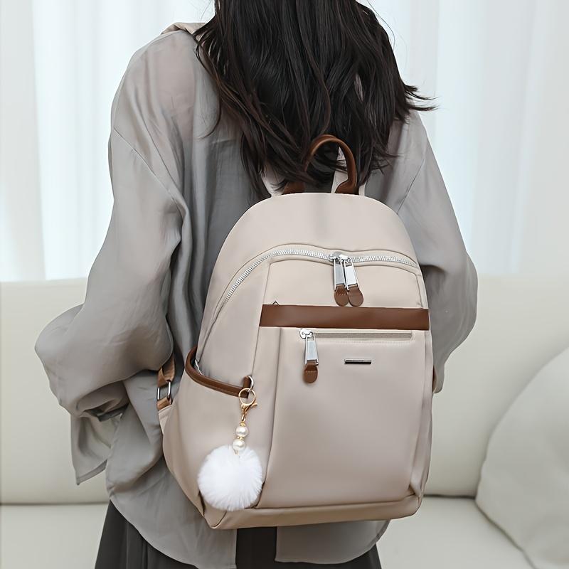 1Pc Backpack Fashion Lightweight Oxford Cloth Travel Backpack College Student Computer Large Capacity Commuter Bag School Bag