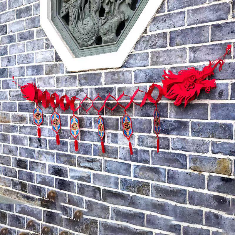 Chinese New Year Dragon Ceiling Decor New Year Party Lunar Year Ornament For Shops Restaurant Party Decor Hanging Ornaments