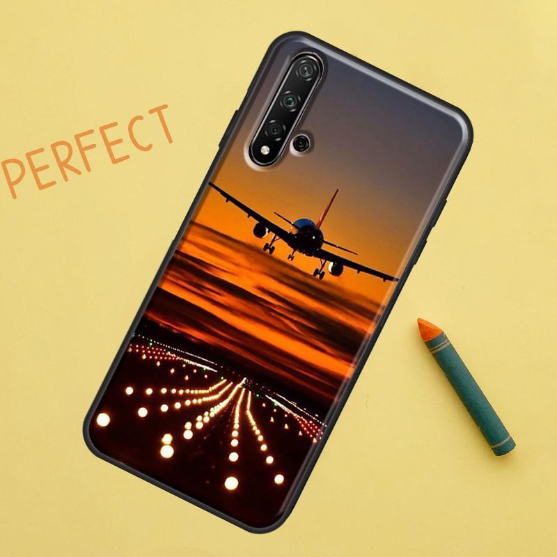 Airplane Plane Aircraft For Huawei Nova 10 9 SE 11 Pro 12i 11i 8i Y60 Y70 Y90 Y61 Y91 Y72 Y73 P20 P40 P30 Lite Case