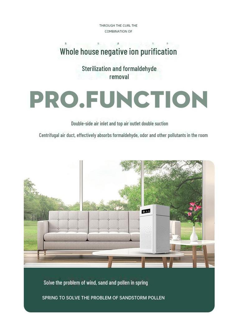 USB luftrenser: Hjemme-/kontorsterilisator for deodorisering og fjerning av formaldehyd