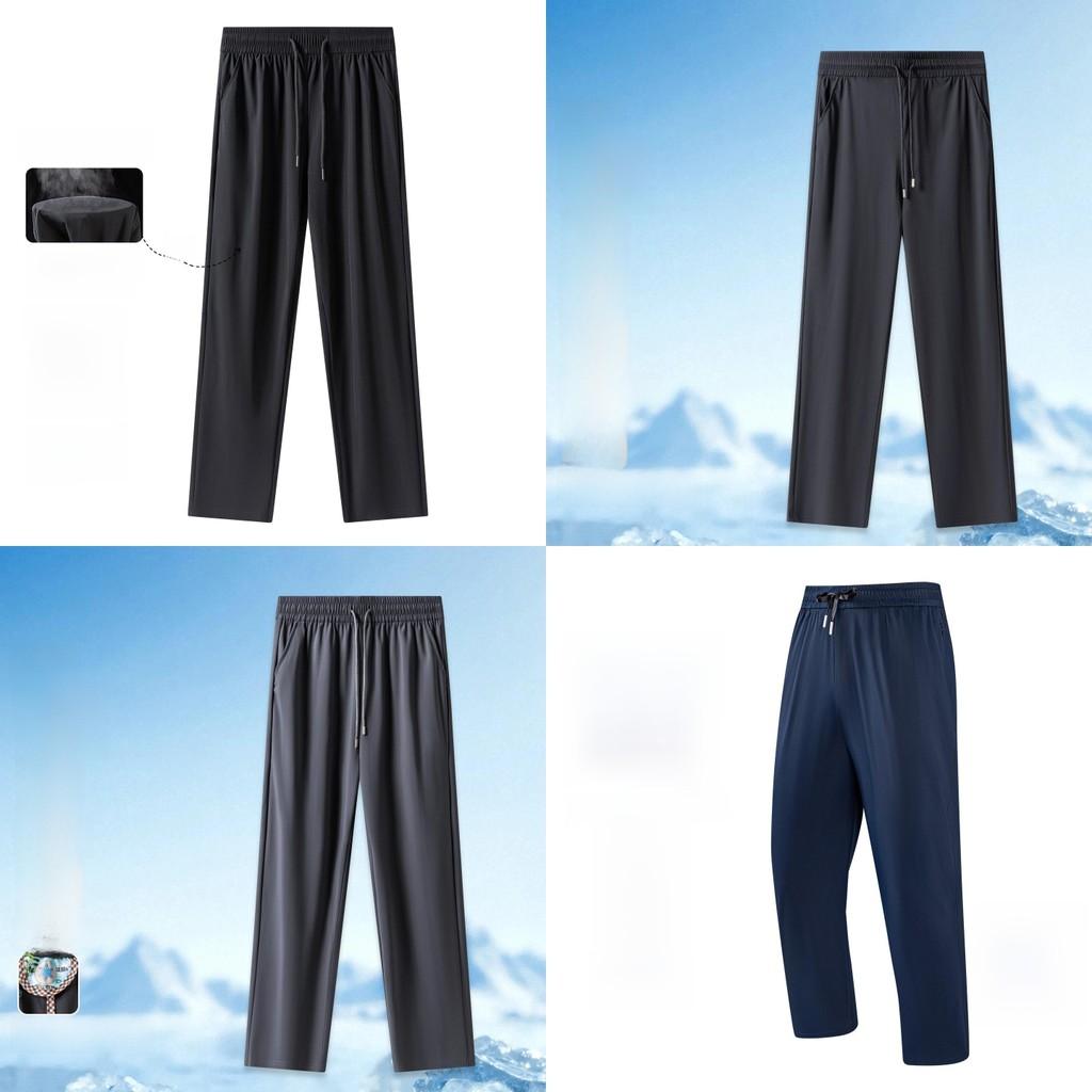Summer Breathable Nylon Mens Athletic Pants With High Elasticity For Casual Wear