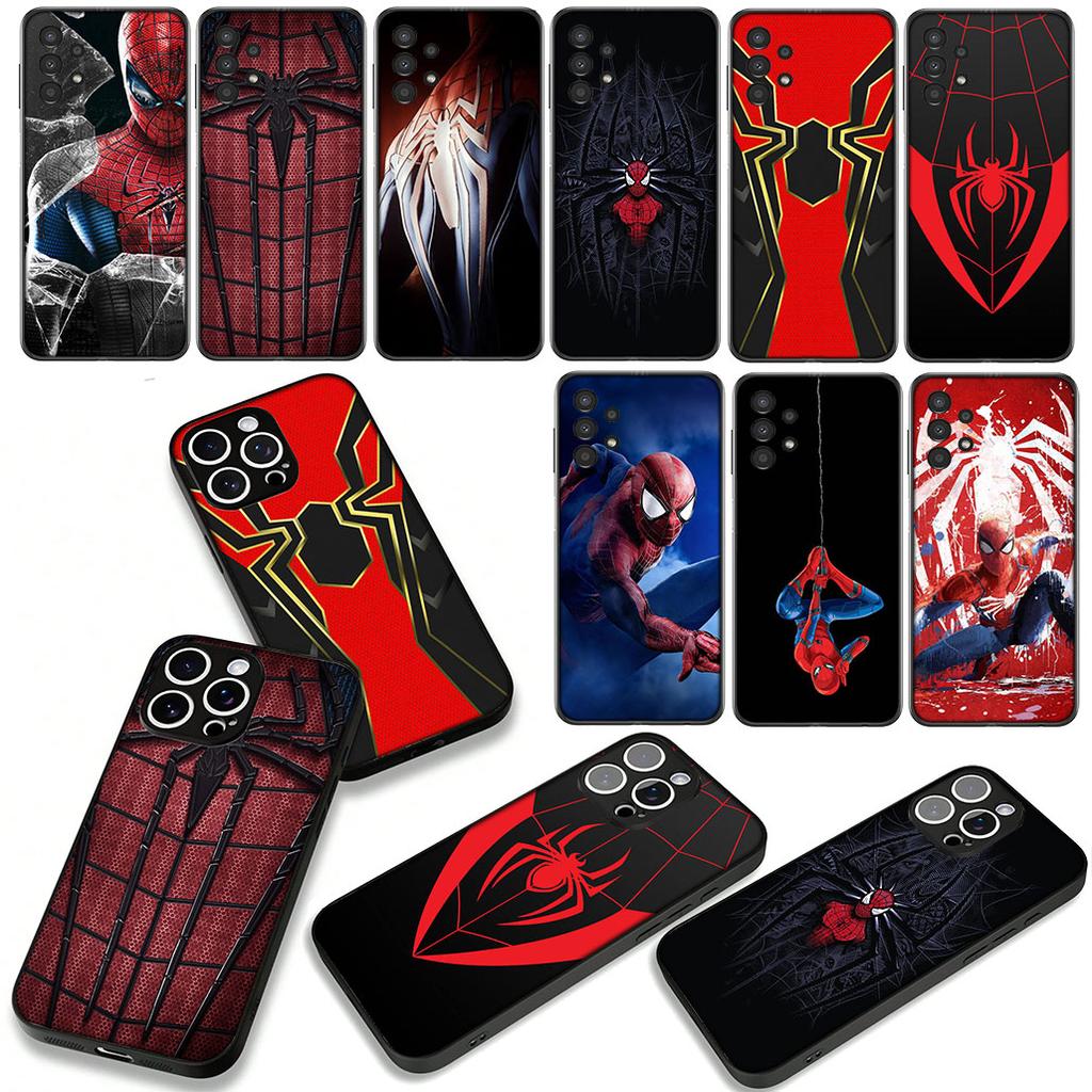 Spider Man Marvel Spiderman Phone Case for Samsung Galaxy A55 A54 A25 A36 A17 A26 A35 A33 A34 A14 A37 S8 S9 S20 S21 FE S10 Plus