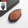 For Changan DEEPAL S07 L07 SL03 S7 G318 S05 Leather Metal Car Smart Key Case Cover Fob Car Protector Key Shell Decor Accessories