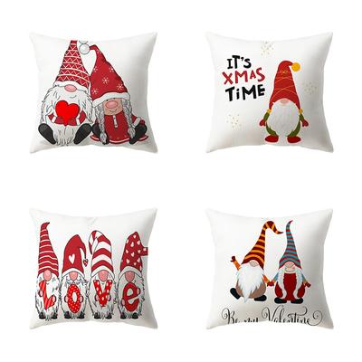 Weihnachts-Themen-Kissenbezüge Auto Zubehör Büro Santa Claus Wohnzimmer Sofa Hause Kissenbezüge