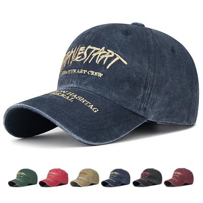 Pavasario rudens pora medvilninėmis raidėmis išsiuvinėta beisbolo kepurė nuo saulės, moteriška arklio uodega Panamos kepurė Snapback skrybėlė vyrams