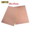 10PCS 10x15cm FR4 Fiberglass Copper Clad Laminate Board 10*15CM Single Sided PCB DIY Printed Prototype Circuit Boards