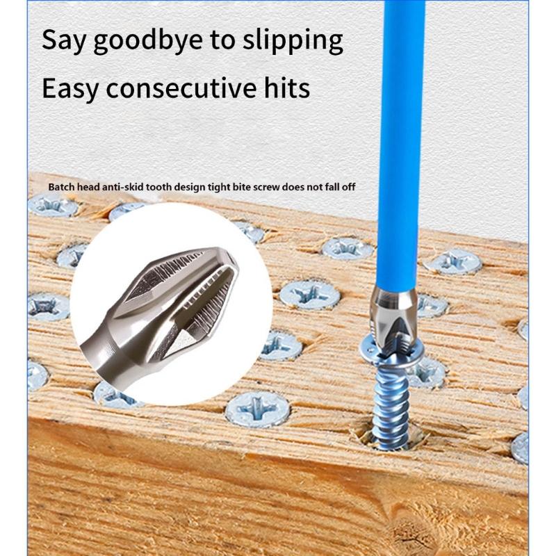 Magnetic Screwdriver Bits Crosses Head Alloy Steel Drill Bits for Various Screws in the Home and Professional Occasion