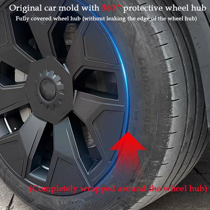 For Tesla Model YL Launch 2026 + 4PCS Hub Cap Car Replacement Wheel Cap 19 Inch Performance Automobile Hubcap Cover Accessories