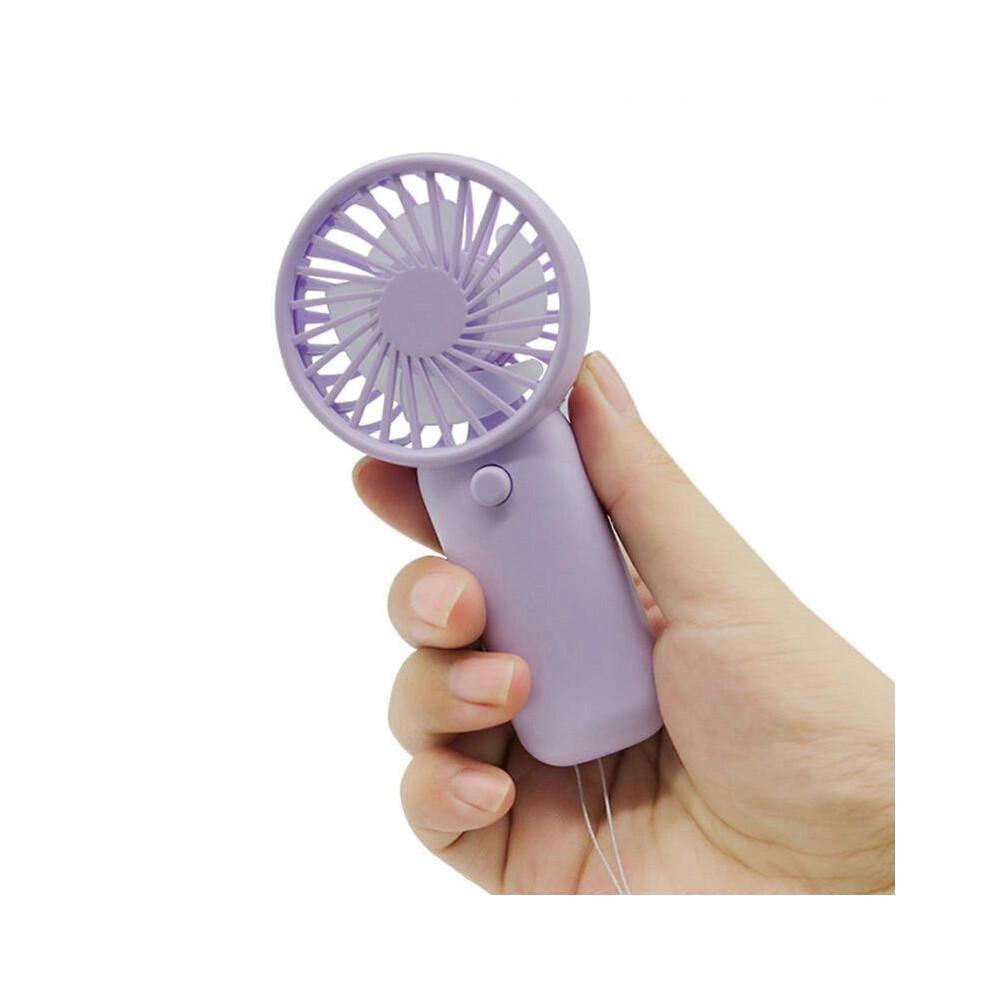Mini Handheld Fan 3A Portable Quiet Cooling Indoor Outdoor With Lanyard