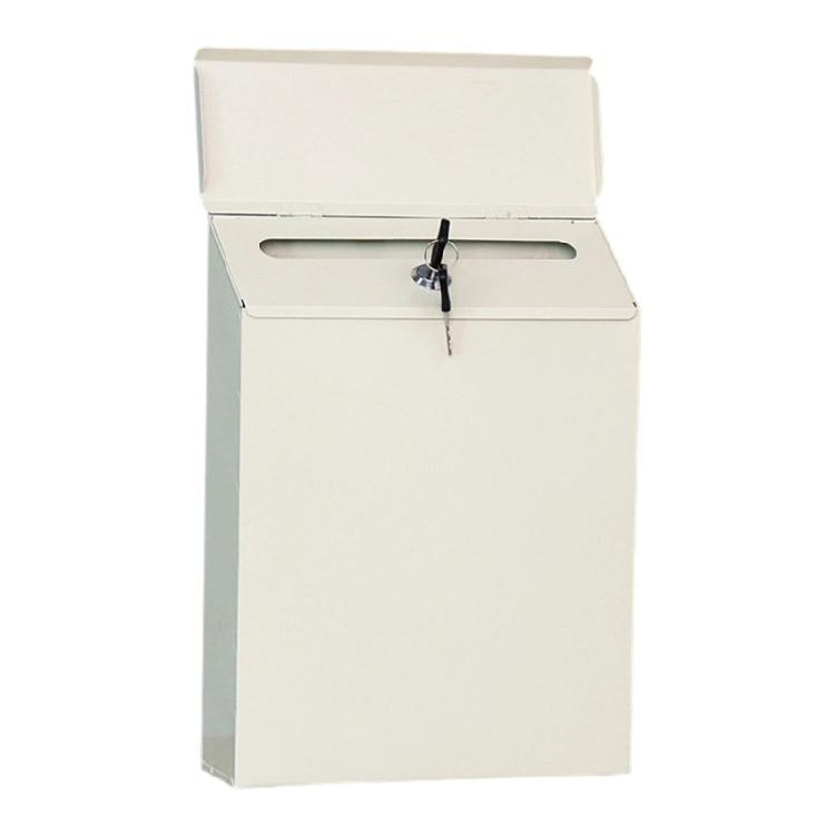 Boîte aux lettres vintage en fer forgé avec serrure Boîte aux lettres extérieure en métal Décoration à suspendre Résistante aux intempéries Convient pour les patios Jardins