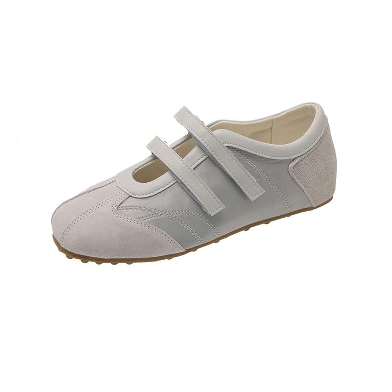 2025 summer new flat casual shoes women's ballet training shoes Korean version niche Mary Jane round head single shoes women