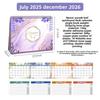 Small Size 2026 Desk Calendar Exquisite Design Flip Style Desktop Calendar Academic Flip Calendar For Student Home
