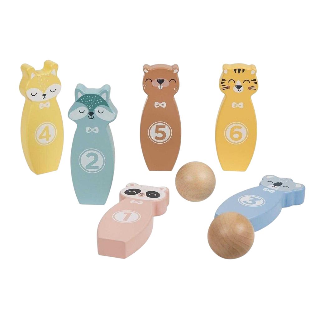 Toy Life Childrens/Kids Animals Bowling Set