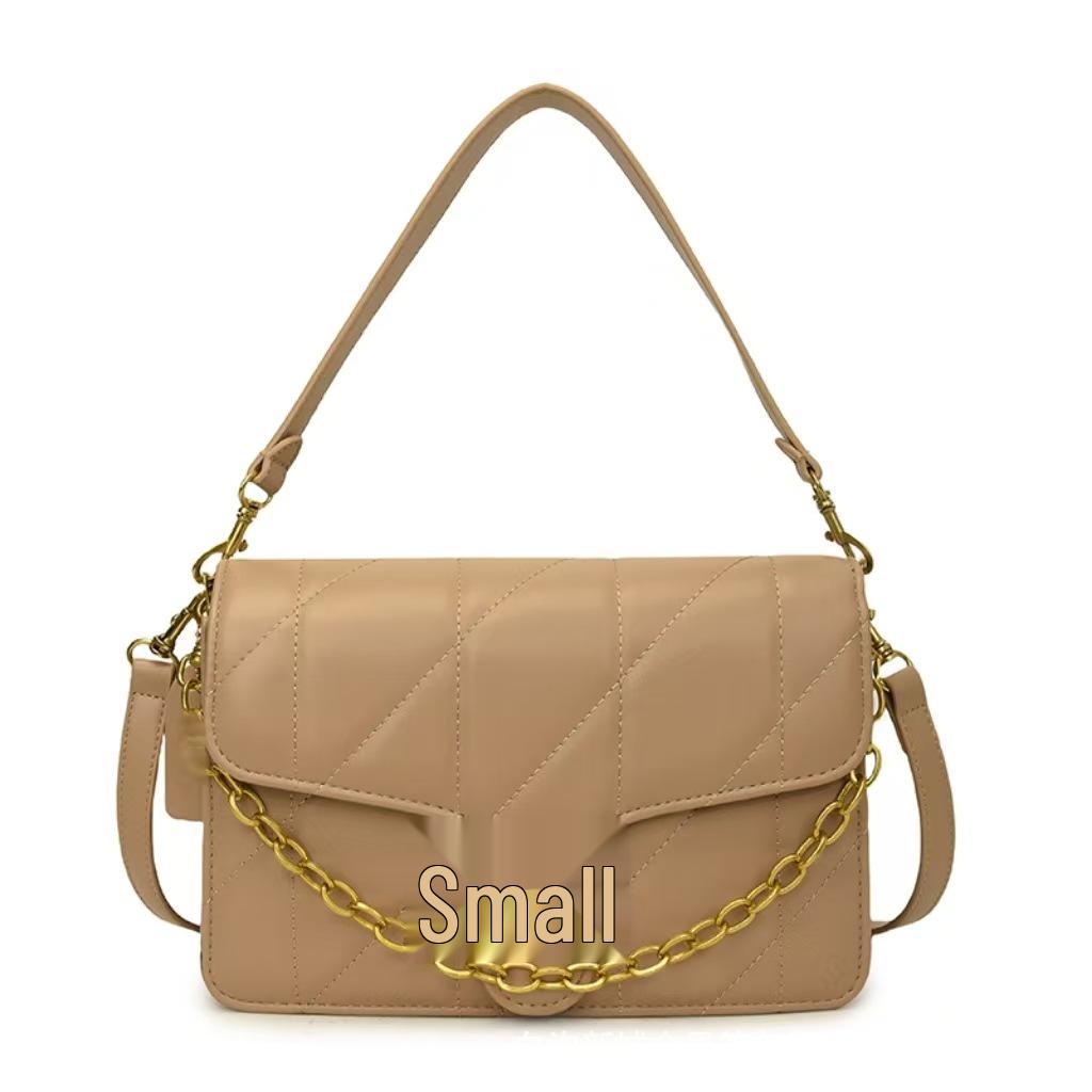 

Стильная глянцевая сумка через плечо 2025: Универсальная европейская и американская мода для женщин хаки