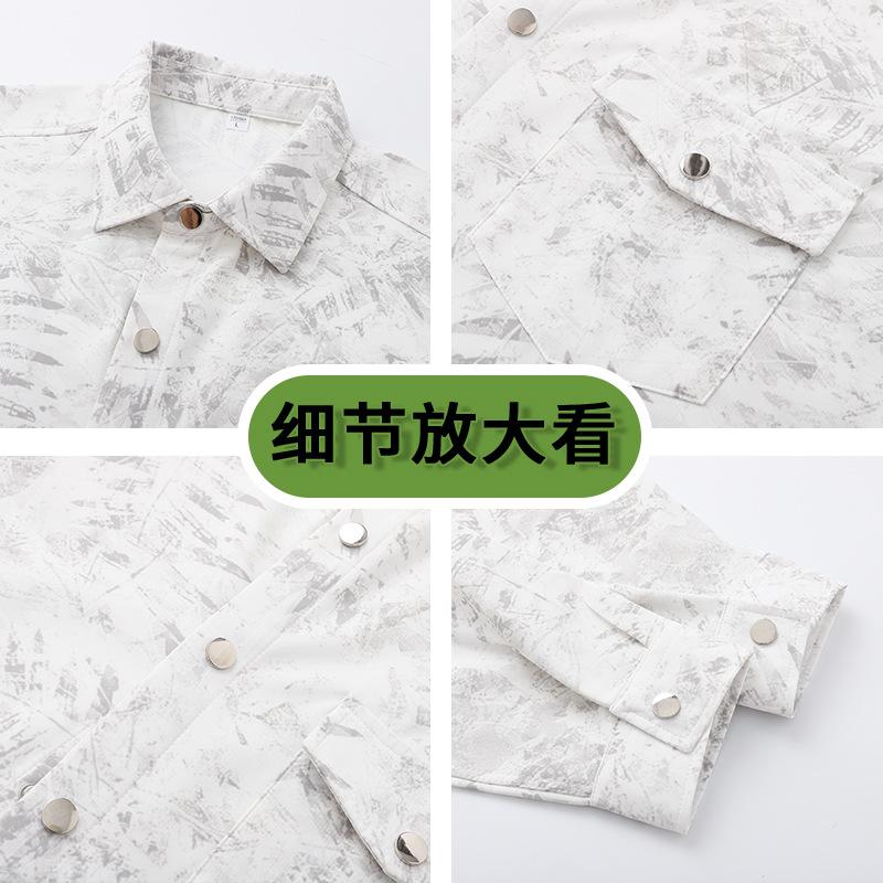 Herbst Herren Lässiges Lockeres Langarmhemd Herren Langarm Revershemd Jacke