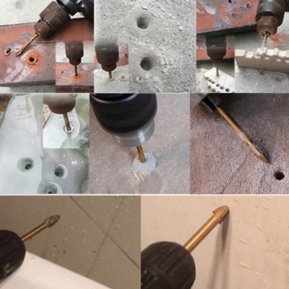 Tile Bit Drill Tip Titanium Tungsten Carbide Ceramic