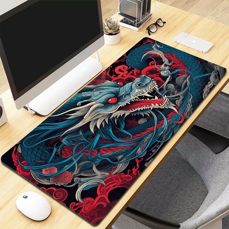 Large Game Mouse Pad Hot XXL Japanese Style Mousepad Gamer Foldable & Scratch-Proof Gaming Deskmat Keyboard Pads Desk Mat