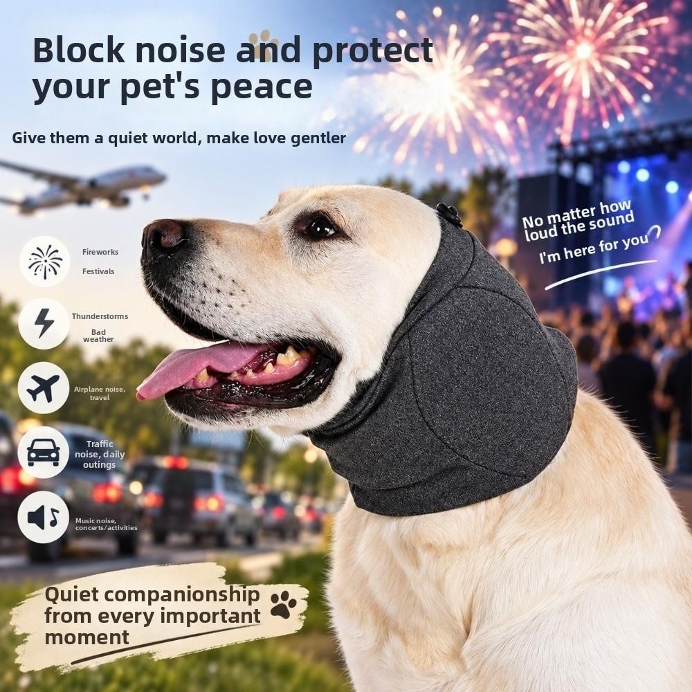 Soundproof Dog Calming Earmuff Adjustable Dog Grooming Ear Muff Soothing Ear Cover  Grooming