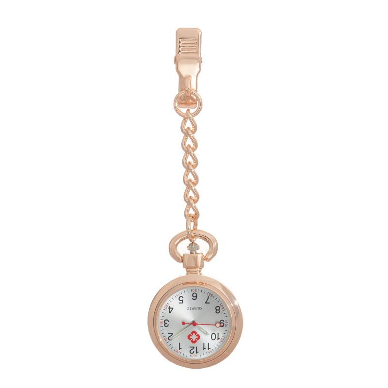 Engraved Women's Nurse Pendant Brooch Watch for Medical Use