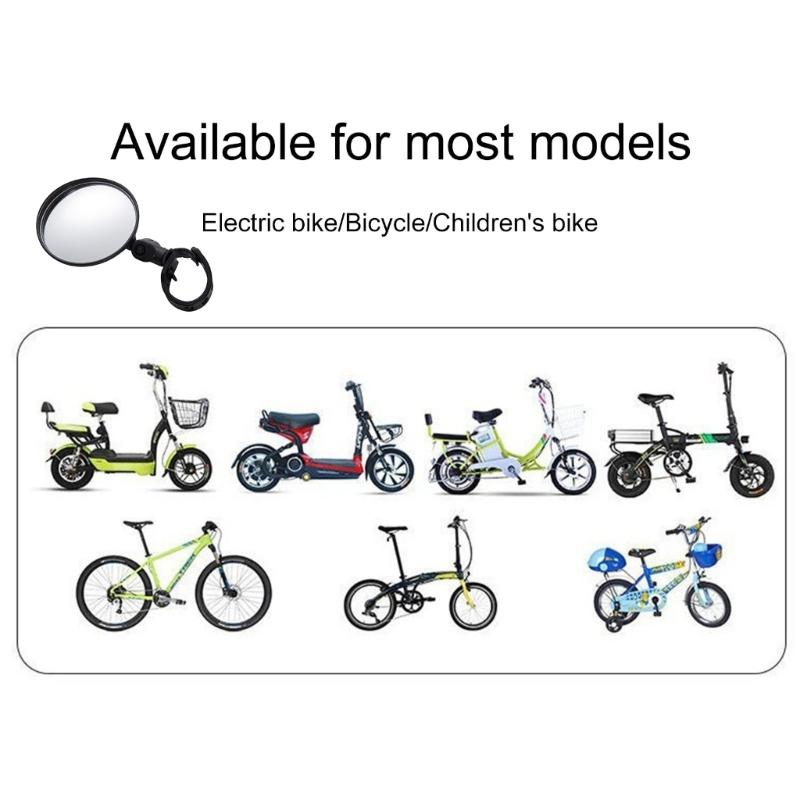 Universals Bike Mirror Adjustable Handlebar Rearview Mirror Handlebar Mount Mirror for Electric Bike Road Bicycles