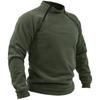 Stand Collar Men's Sweatshirt Spring and Autumn Loose Solid Color Outdoor Warm and Breathable Tactical Men's Top