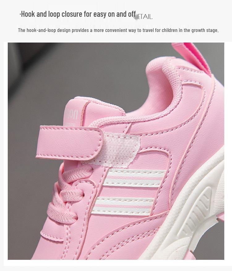 Kids' Leather Sports Shoes - Autumn/Winter New Style for Girls and Boys, Running & Casual, Toddler To Middle Child Sizes