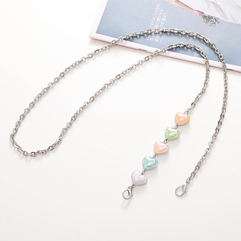 Metalowy łańcuszek do telefonu crossbody odporny na upadki z klipsem i smyczą 125 cm