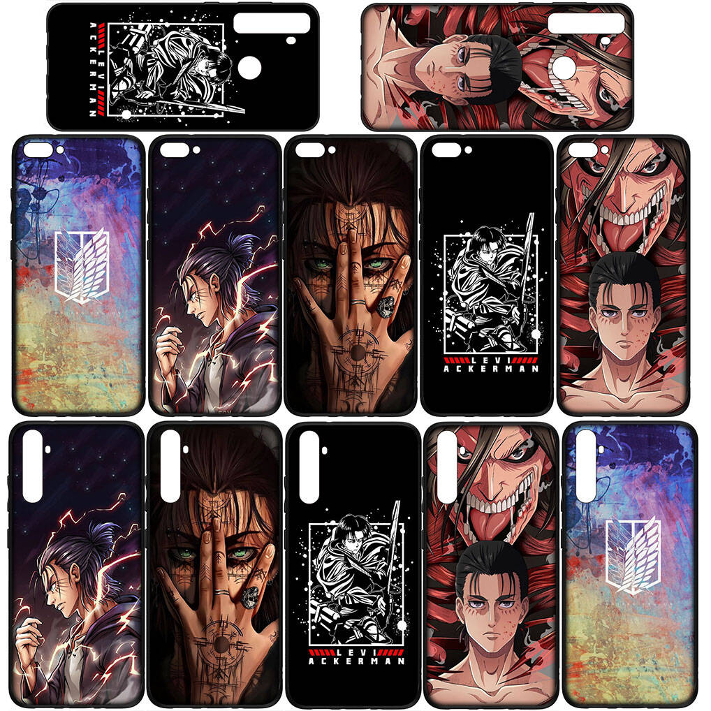 For iPhone 17 16 15 Xiaomi Poco F7 F8 X7 X6 C85 C75 C71 M8 Redmi Note 14 13 12 Pro Max 14C 13C 15C A3 A4 Phone Case Anime Attack On Titan Levi Cover