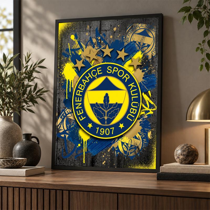 Fenerbahçe FC Diamond Painting Kit 5D Full Drill DIY Diamond Mosaic Wall Art Home Decor