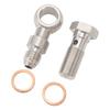 Turbo Ölzufuhr Banjo Hochbelastbar Edelstahl 4AN auf M12x1.25mm Banjo Bolzen Kit Mit 4.2mm