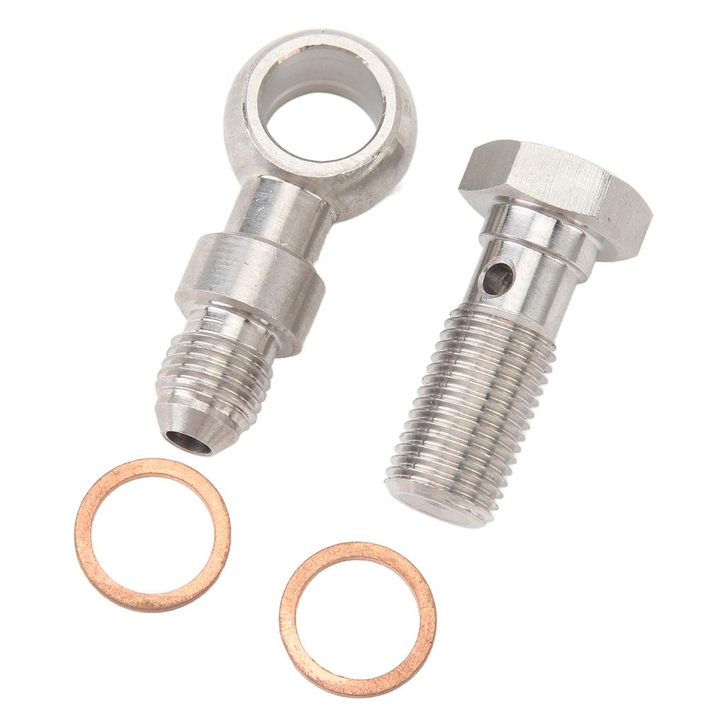 Turbo Ölzufuhr Banjo Hochbelastbar Edelstahl 4AN auf M12x1.25mm Banjo Bolzen Kit Mit 4.2mm