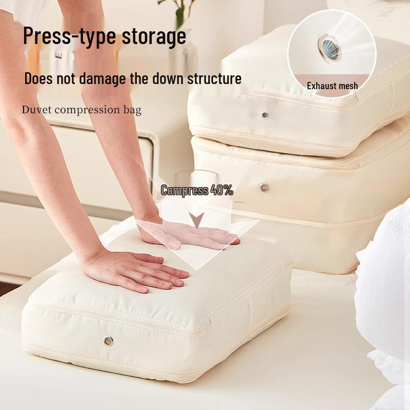 Compressible Down Jacket & Quilt Storage Bag Set - 4-Piece for Clothes and Suitcase