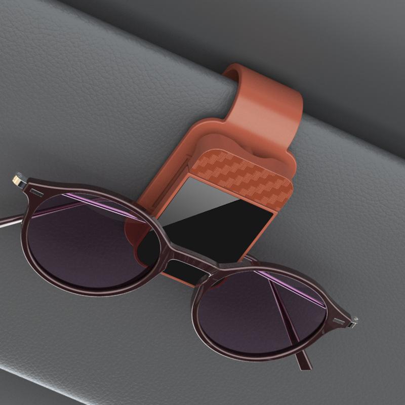 Sunglass Holder for Car Sunglasses Holder and Ticket Card Clip Universal for Different Size Glasses Car Visor Accessories