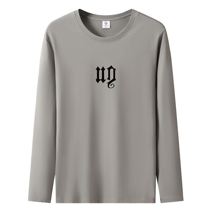

Мужская футболка с длинным рукавом с узором UD из чистого хлопка S-5XL, повседневные мужские пуловеры S хаки