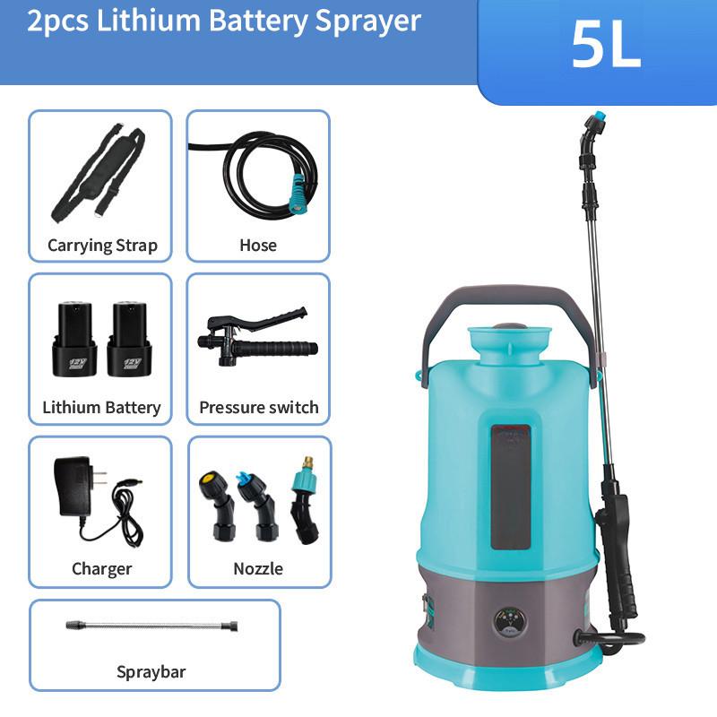 Dispensador de Pesticida para Desinfecção Recarregável por Bateria 5L/8L/10L/16L/20L Pulverizador de Irrigação Agrícola para Jardim Pulverizador de Ampla Cobertura e Longa Autonomia