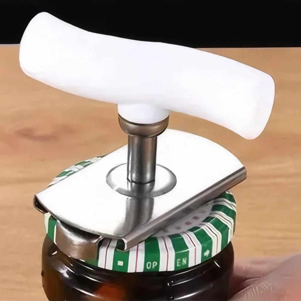 Universal Bottle Cap Opener Stainless Steel Adjustable Lids Off Jar Opener Labor-saving Screw Can Opener for Kitchen Gadget