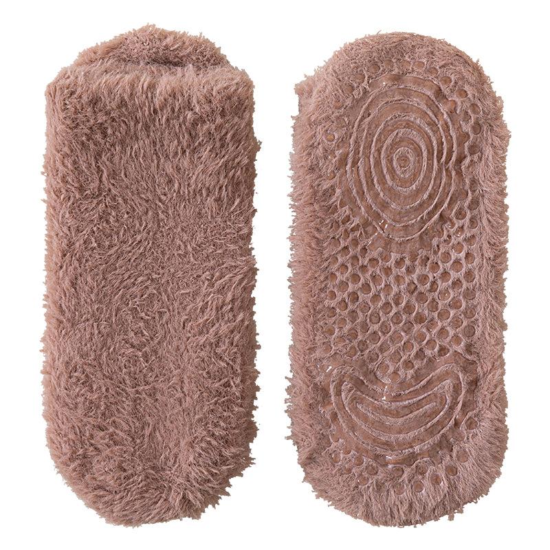 Soft Woolen Children's Thick Winter-spring Style Padded and Thick Warm Short Tube Non-slip Maternity Home Socks for Sleeping and Floor Use