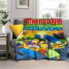 Simpsons 20Th Anniversary Print Blanket Soft And Comfortable Sofa Blanket Office Rest Blanket Digital Printing Sheet