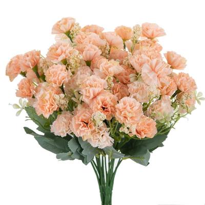 Künstlicher Nelkenblumenstrauß Lebhaft Mehrfarbig Lichtbeständig Künstliche Blume Für Zuhause Hochzeit Garten Außen Dekoration