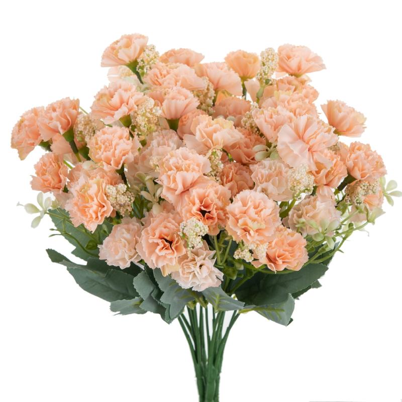 Artificial Carnation Flower Bouquet Vibrant Multicolor Fade Resistant Fake Flower For Home Wedding Garden Outdoor Decor