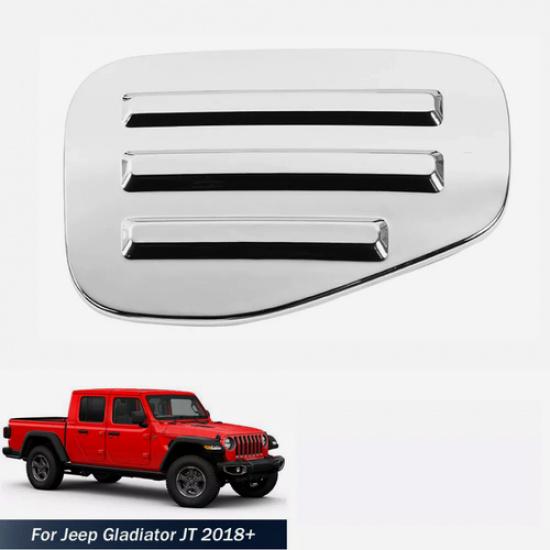 For Jeep Gladiator JT -2025 ABS Chrome Gas Door Cover Fuel Tank Door Trim 1P
