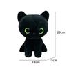 TreasuringU Halloween Party Black Cat Plush Toys Cute Cartoon Long Cat Fuzzy Dolls Happy Halloween Party Birthday Gifts