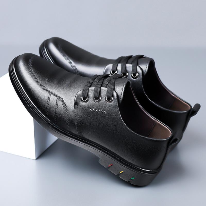 Large Size Summer Versatile Breathable Hollow Casual Men's Shoes Lace-up Low-top Men's Punched Hole Leather Sandals