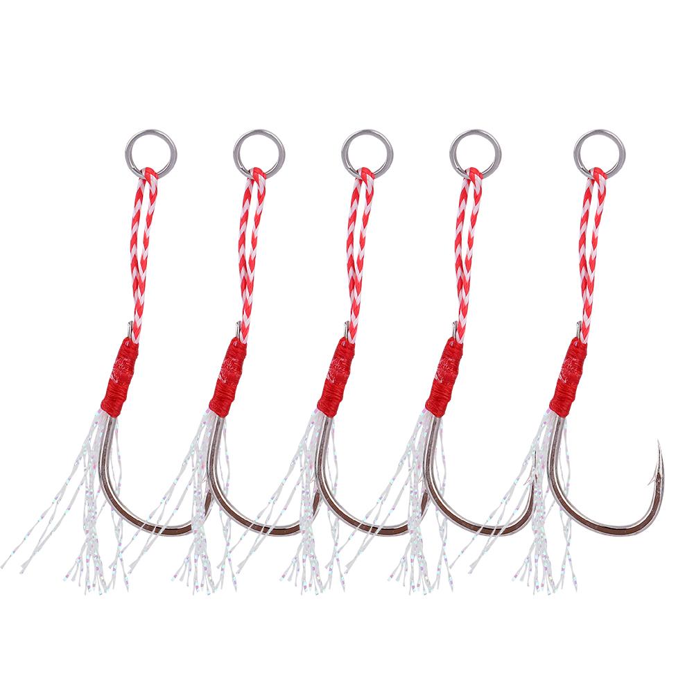 

5pcs High Strength Metal Heavy Duty Fishing Barbed Hooks Fish Accessory 11#