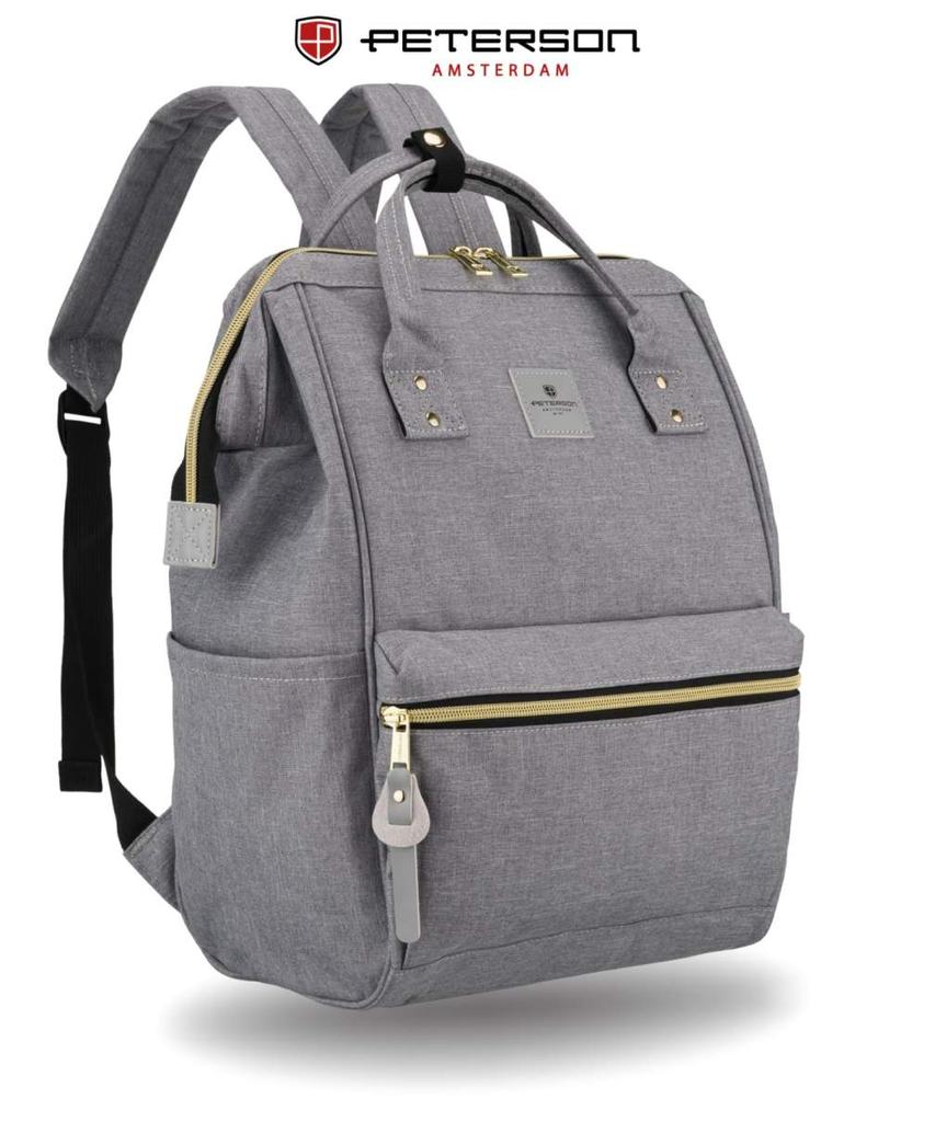 Fabric Backpack PTN ALFA-5288 Gray