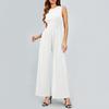 Womens Sleeveless Wide Leg Jumpsuit Sleeveless Wide Leg Overalls High Waist Women'S Jumpsuits