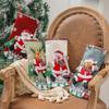 Christmas Stockings Socks Santa Snowman Elk Xmas Tree Hanging Ornaments Christmas Sock for Home New Year Candy Gift Bag