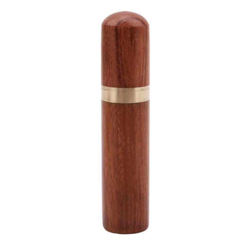 1Pc Wooden Elderly Needle Storage Box Toothpick Holder Multifunctional Wooden Solid Color Minimalist MINI Storage Bucket